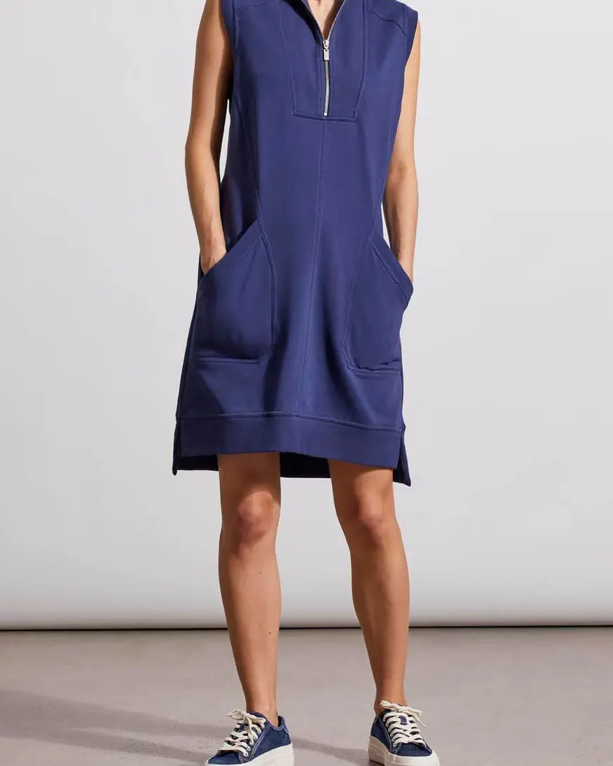 Tribal Cap Sleeve Zipper Dress