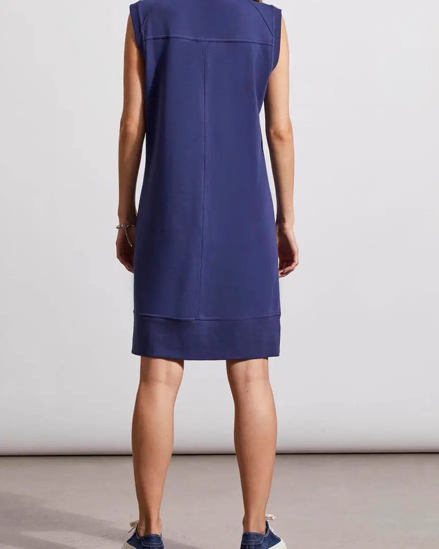 Tribal Cap Sleeve Zipper Dress