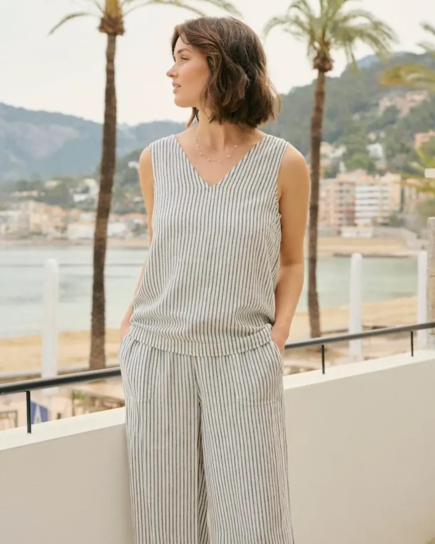 Kaffe Milla Linen Top