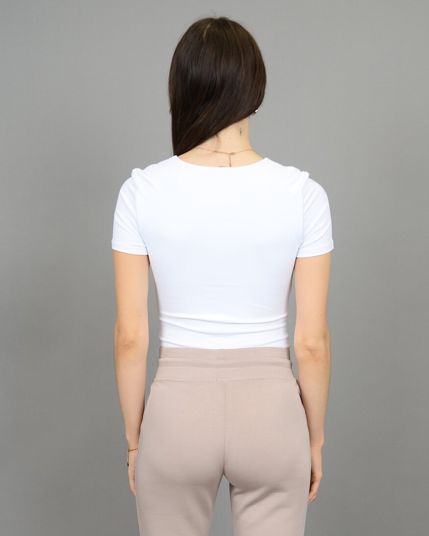 RD Style Viola SS Shirred Bodysuit