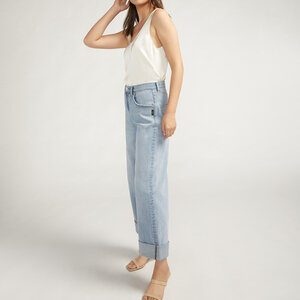 Silver Jeans - For Us Baggy Wide Leg Crop