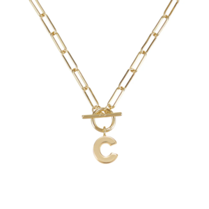 Natalie Wood Designs Toggle Initial Necklace