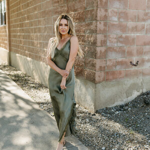 Suzy D Halle satin Cami Dress