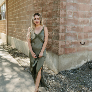 Suzy D Halle satin Cami Dress