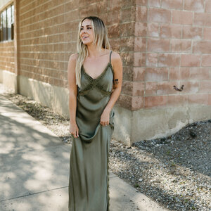 Suzy D Halle satin Cami Dress