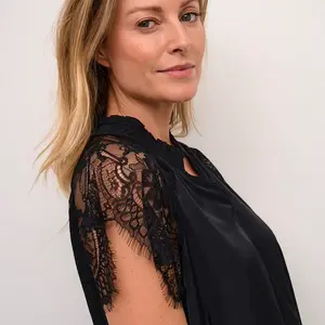 Cream Nola Lace Blouse