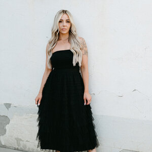 Papillon Mesh Tiered Ruffle Skirt