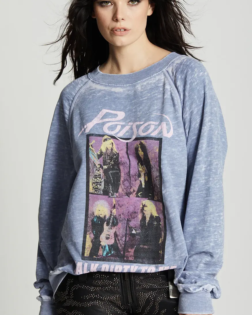 Recycled Karma Poison - Talk Dirty Sweatshirt