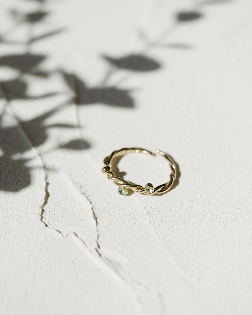 Pilgrim Pause Crystal Ring
