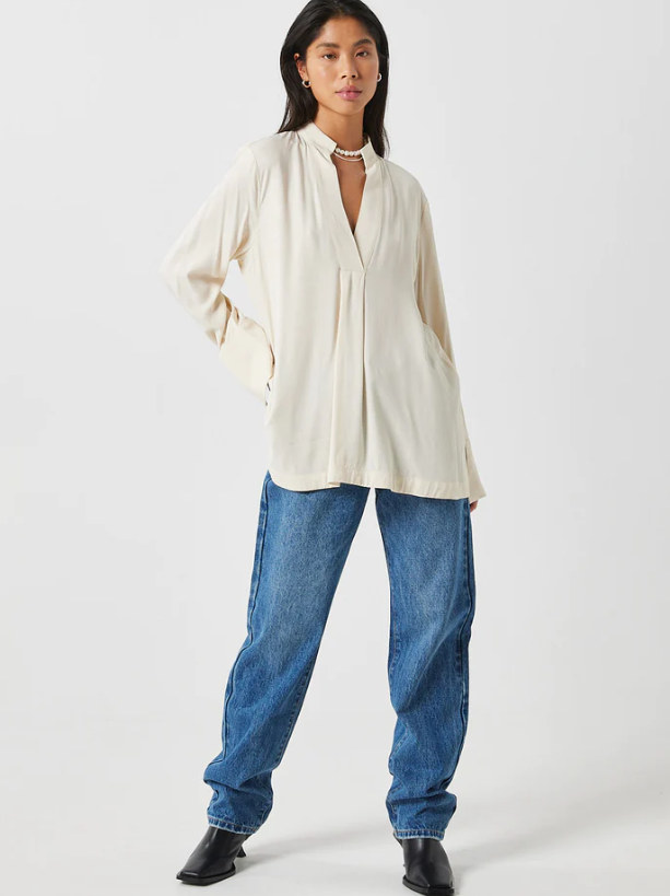 Cilles LS Blouse - White Bull Clothing Co