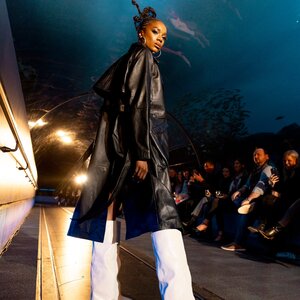 Mauritius Deniz Leather Trench Coat