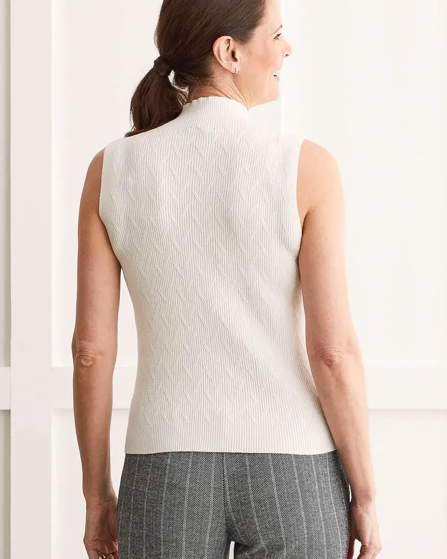 Tribal Prue Sleeveless Mock Neck