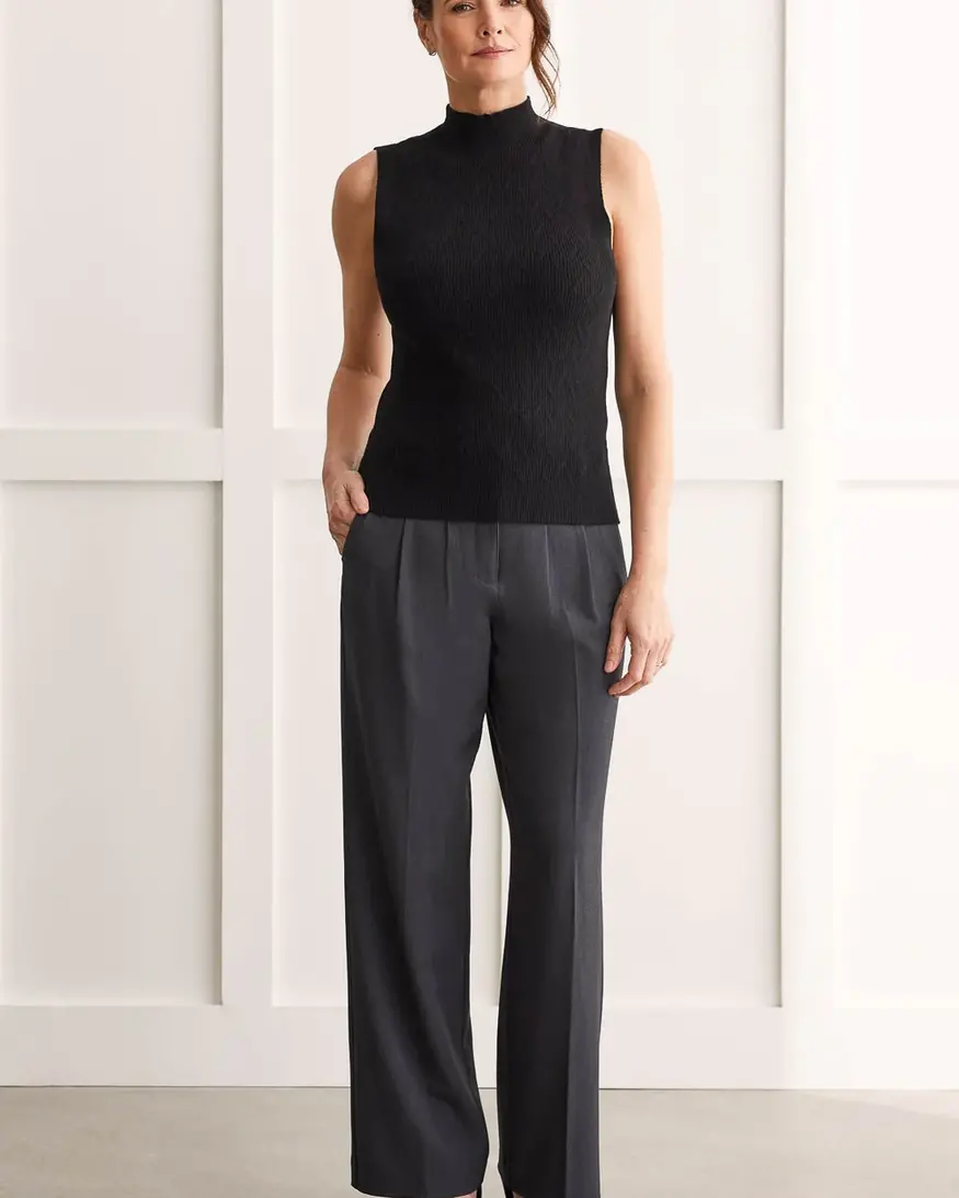 Tribal Prue Sleeveless Mock Neck