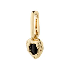 Pilgrim Black Agate Charm
