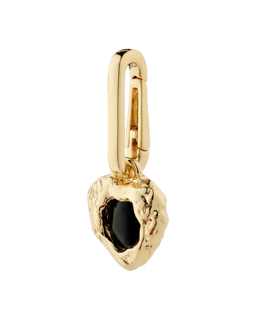 Pilgrim Black Agate Charm
