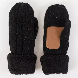 Lyla & Lux Cableknit Sherpa Mitten