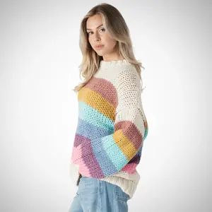 Lyla & Lux Shania Striped Crewneck