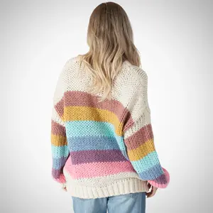 Lyla & Lux Shania Striped Crewneck