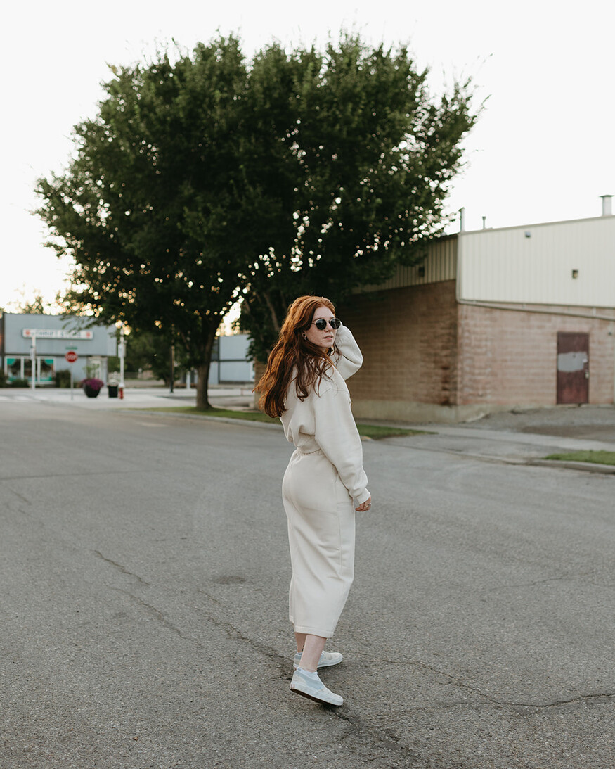 Cest Moi Cotton Fleece Cargo Skirt