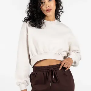 Cest Moi Cotton Fleece Crop