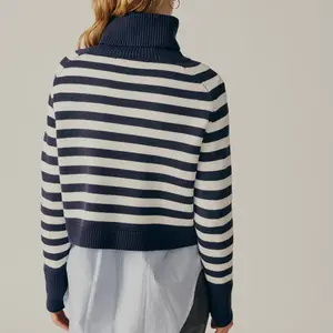 Deluc Pugliese Striped Turtleneck