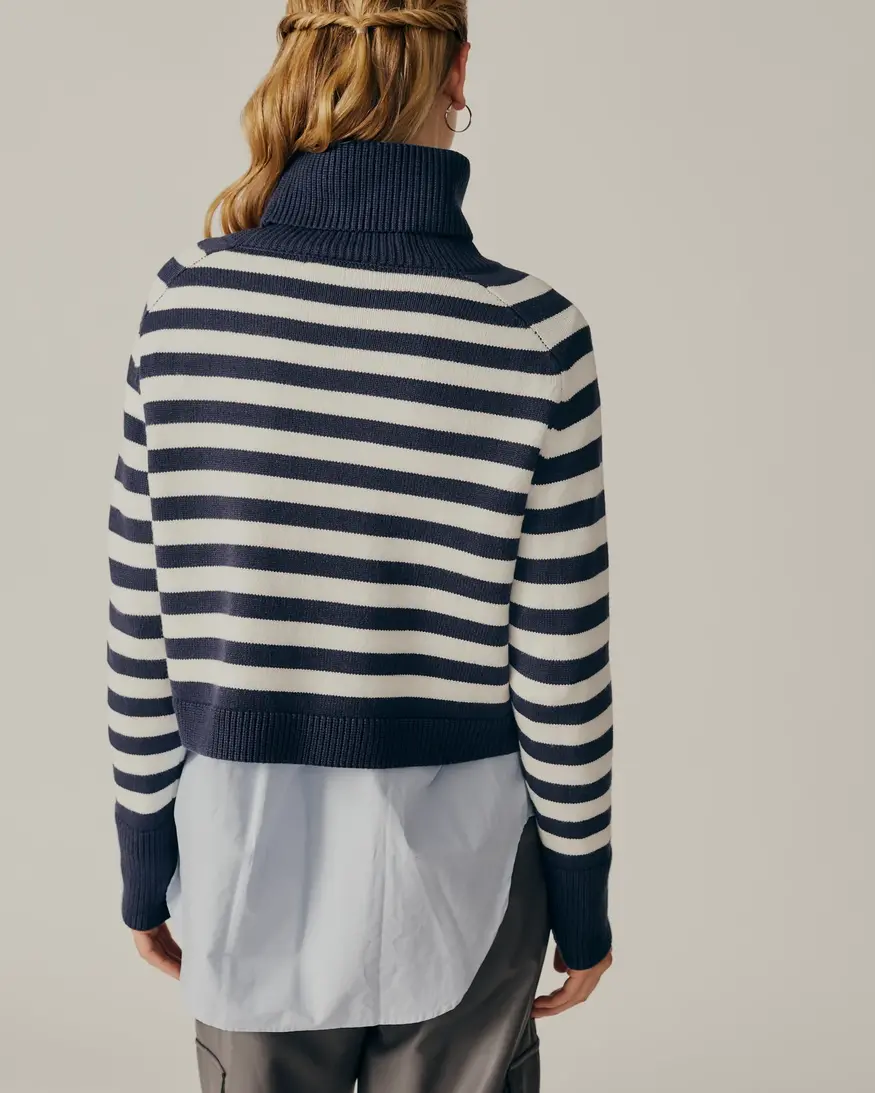 Deluc Pugliese Striped Turtleneck