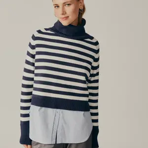 Deluc Pugliese Striped Turtleneck