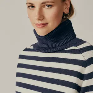 Deluc Pugliese Striped Turtleneck