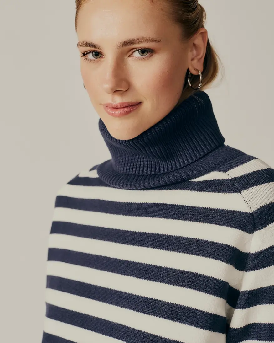 Deluc Pugliese Striped Turtleneck