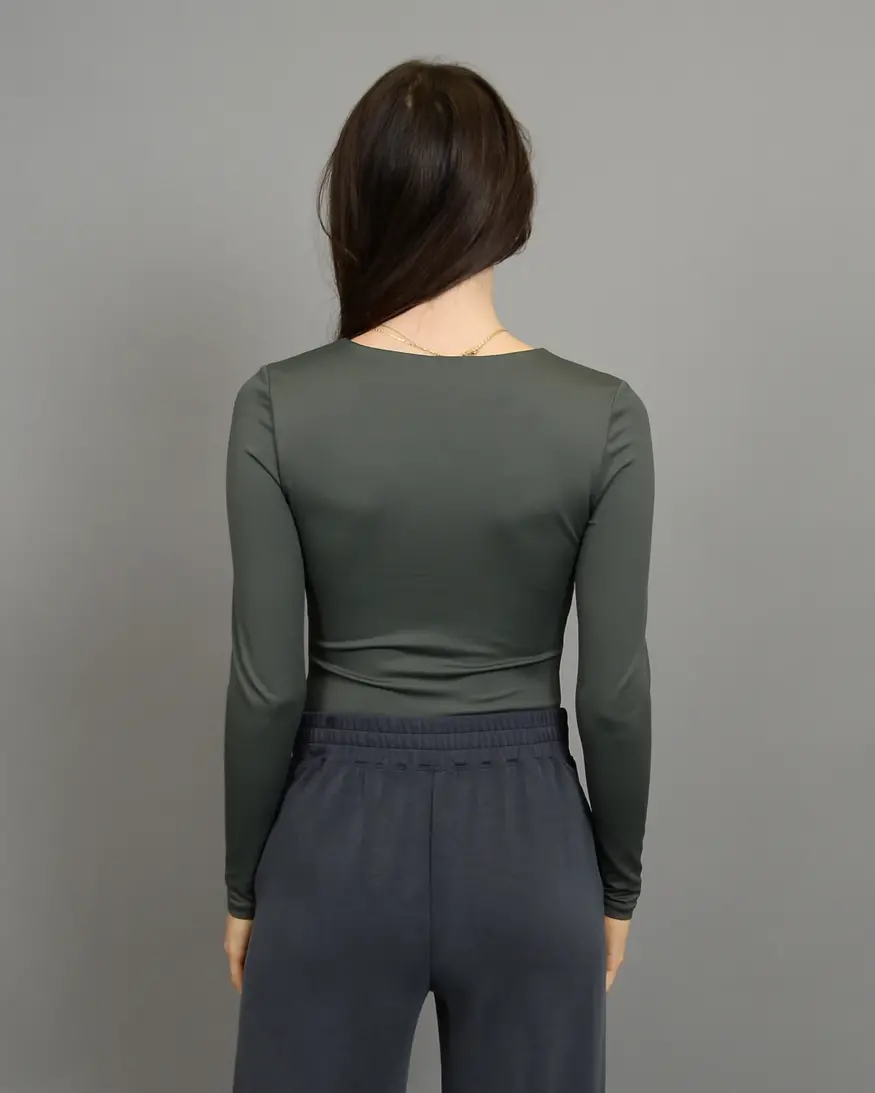 RD Style Sanna LS V-Neck Bodysuit