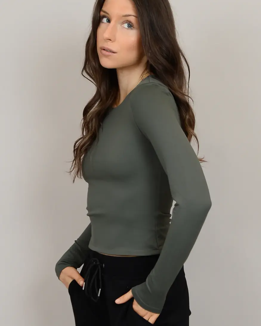 RD Style Roxi Crop Long Sleeve