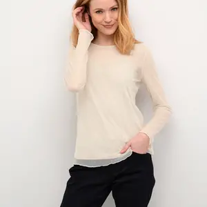 Cream Larnis LS Blouse