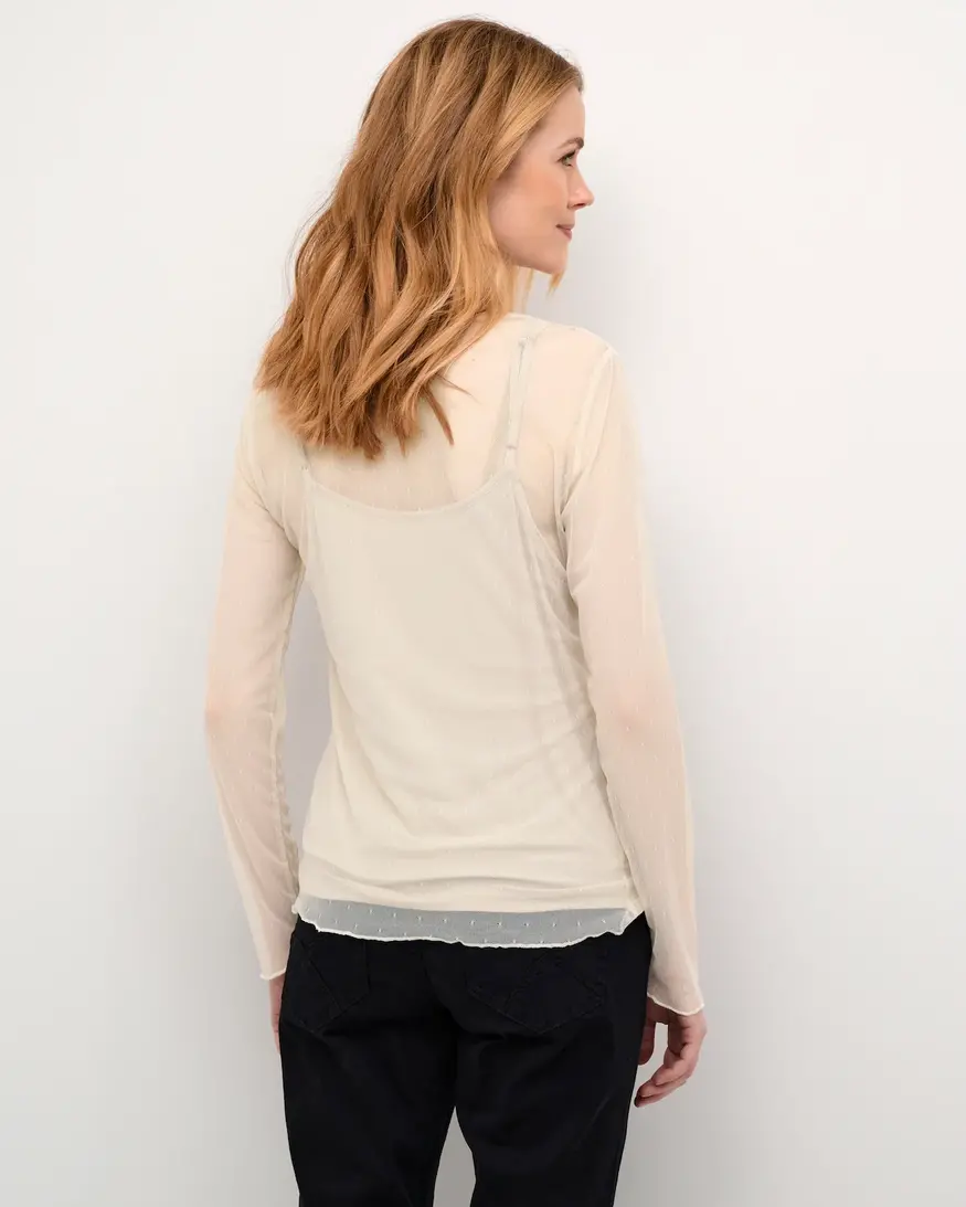 Cream Larnis LS Blouse