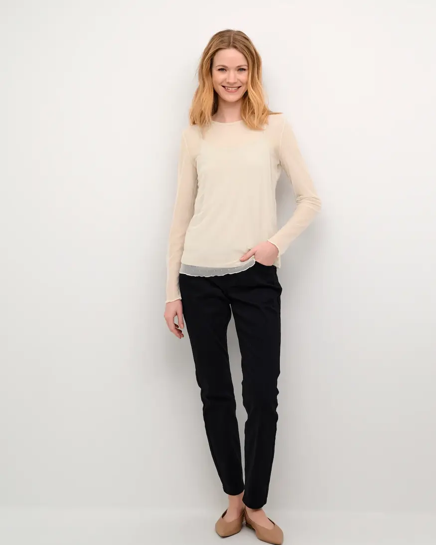 Cream Larnis LS Blouse