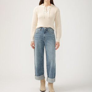 Silver Jeans - For Us Baggy Wide Leg Crop