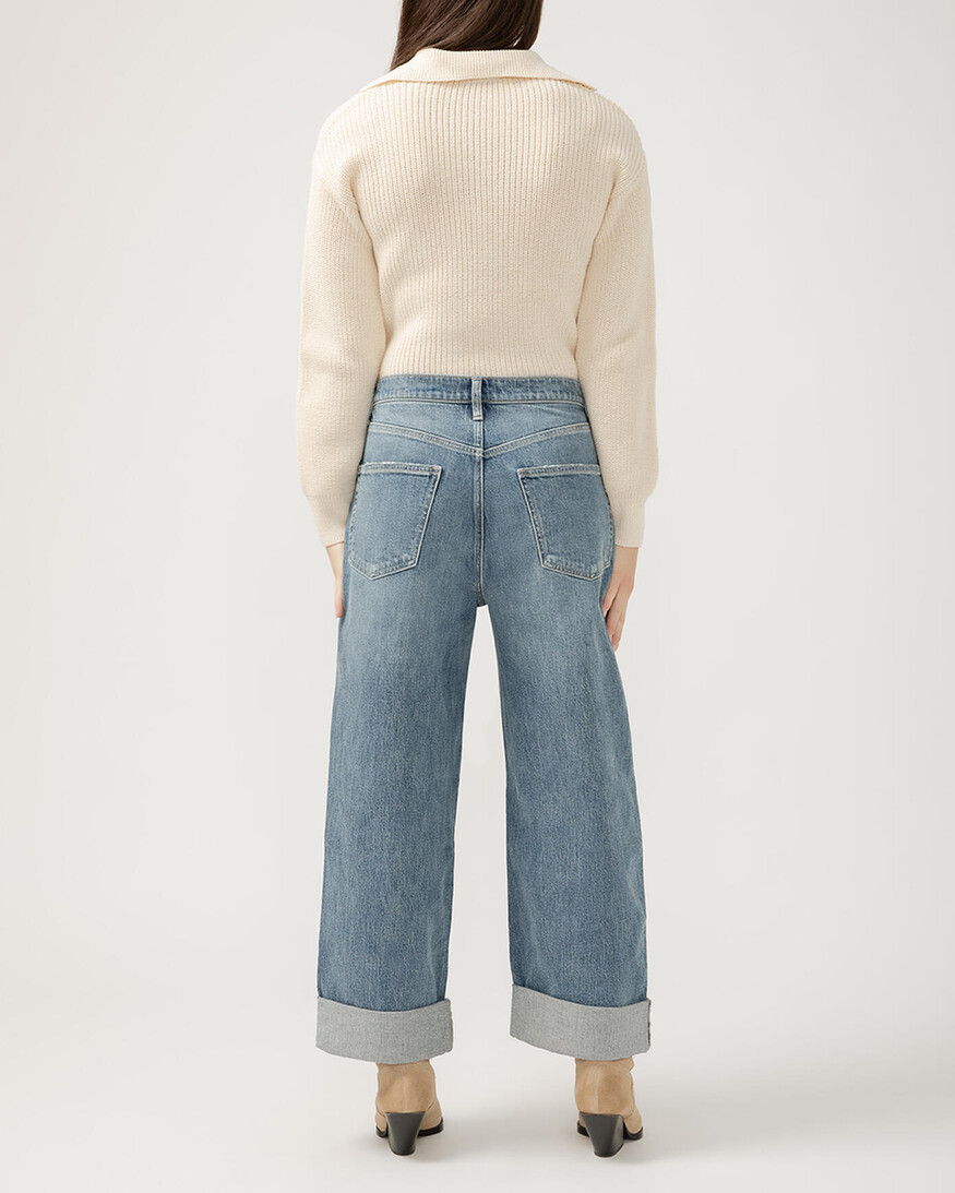 Silver Jeans - For Us Baggy Wide Leg Crop