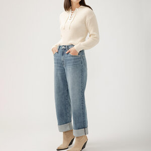 Silver Jeans - For Us Baggy Wide Leg Crop