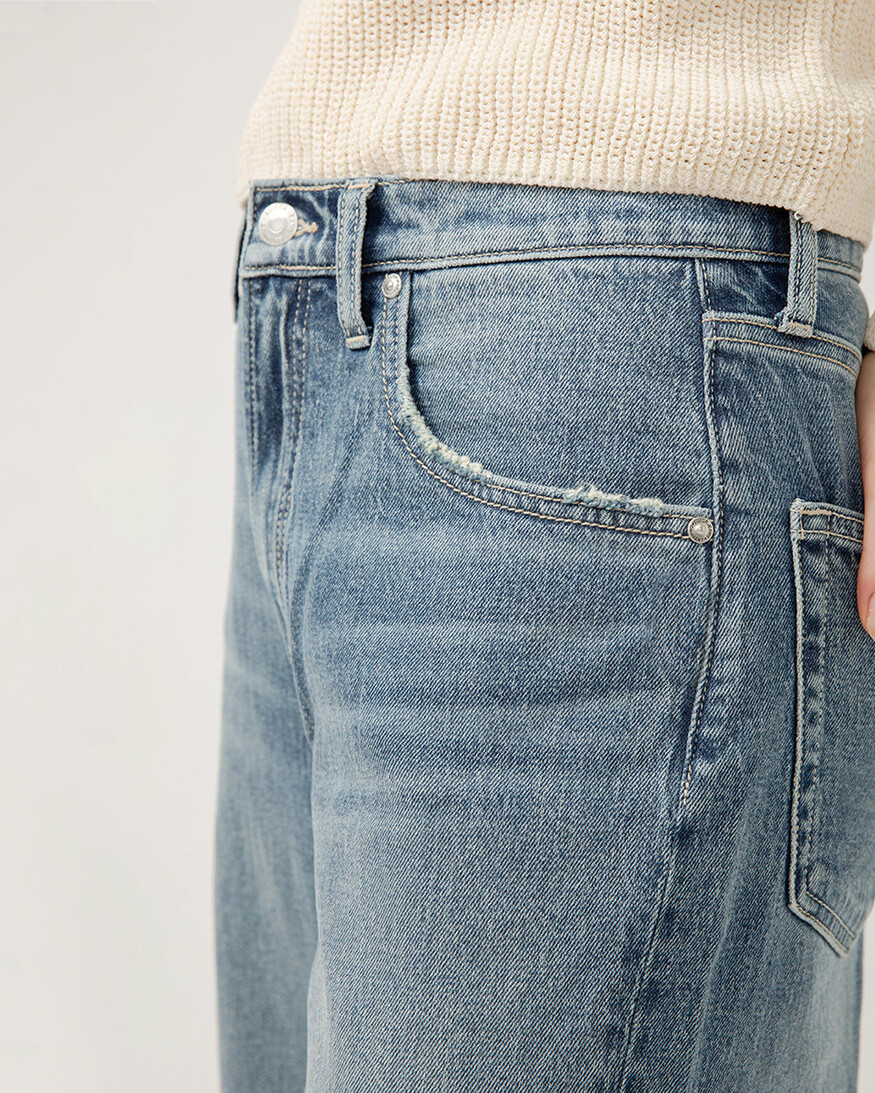 Silver Jeans - For Us Baggy Wide Leg Crop