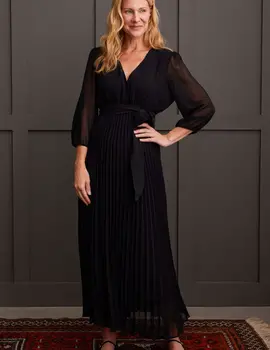 Tribal Nora Pleat Midi Dress