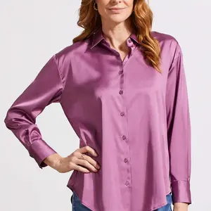 Tribal Nola Satin Button Up