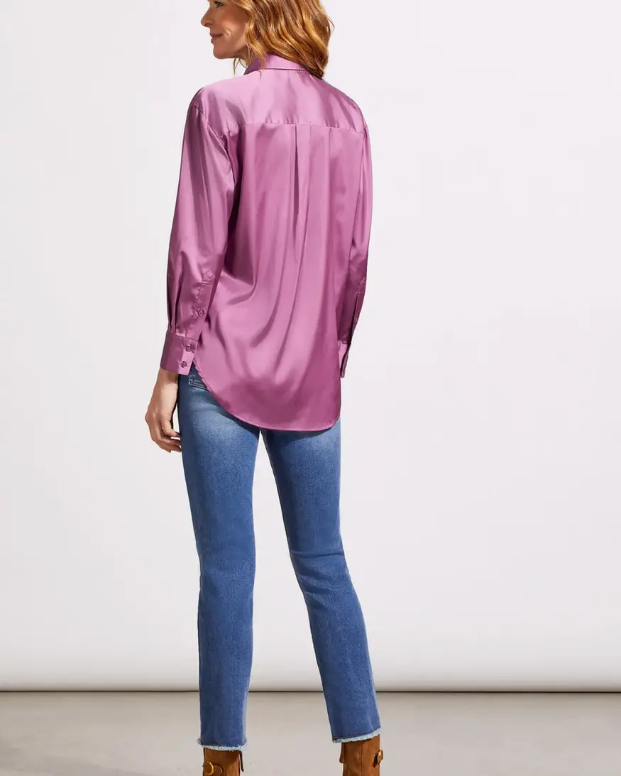 Tribal Nola Satin Button Up