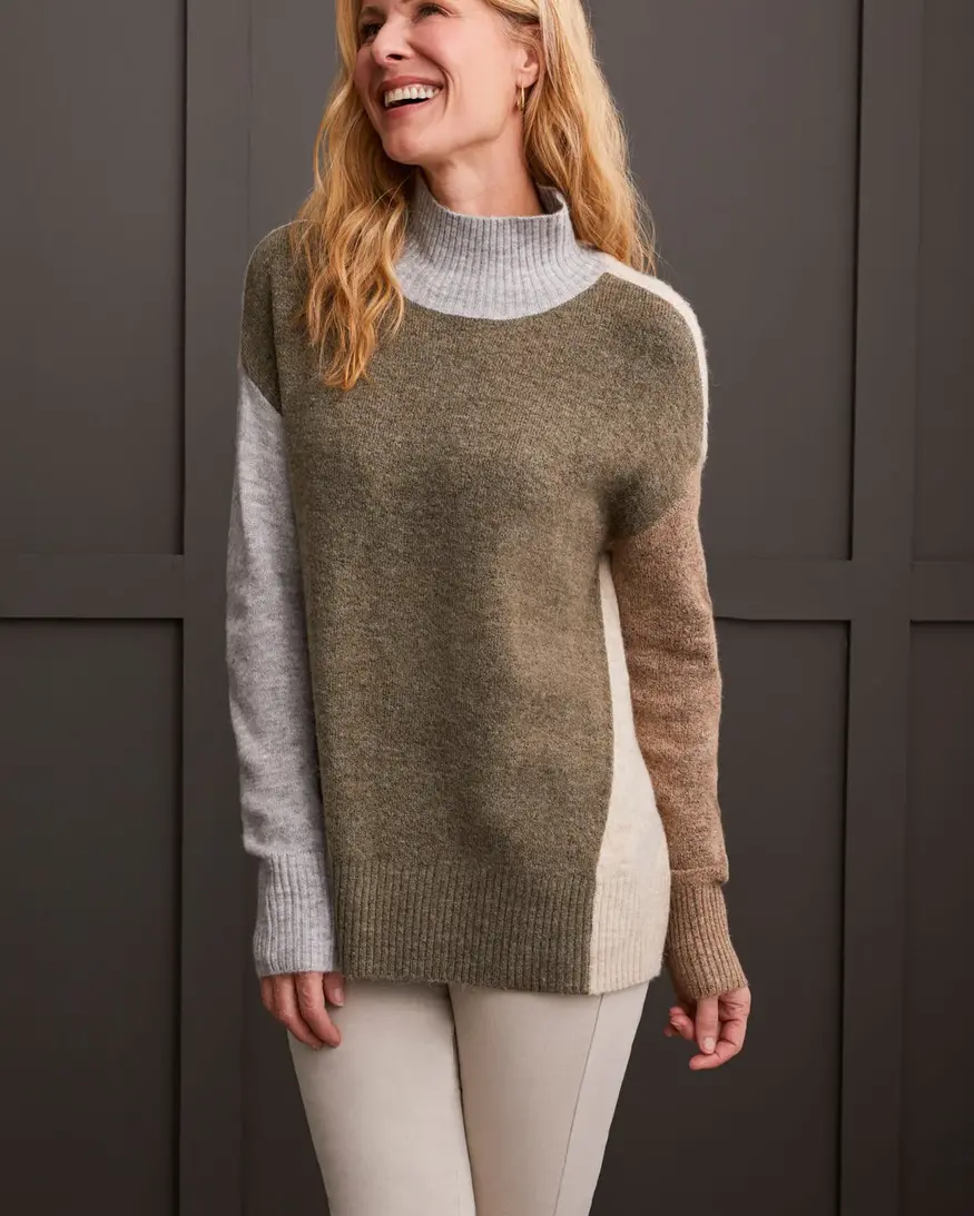 Colorblock sweater hot sale