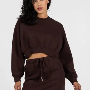 Cest Moi Cotton Fleece Crop