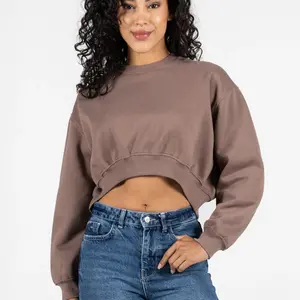 Cest Moi Cotton Fleece Crop