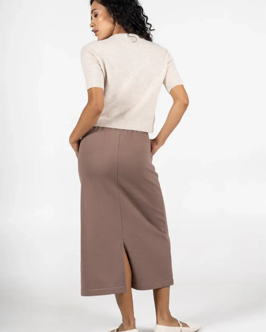 Cest Moi Cotton Fleece Cargo Skirt