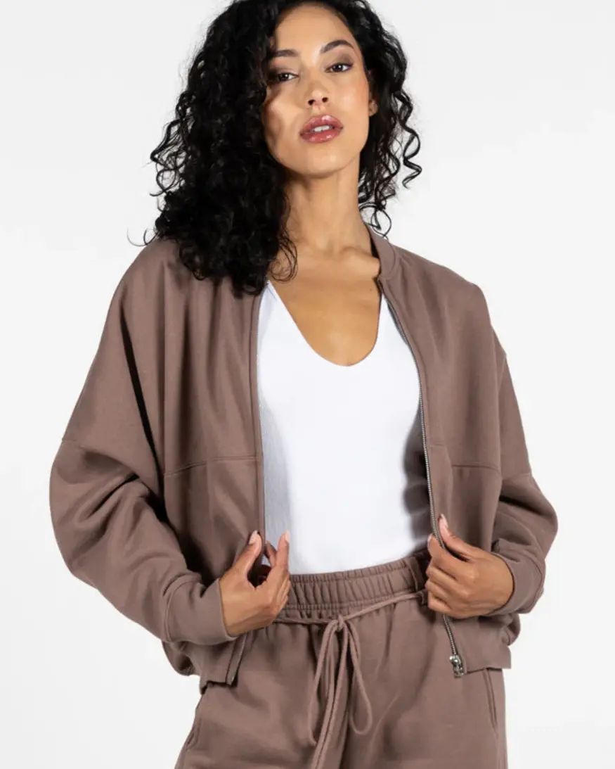 Cest Moi Cotton Fleece Zip