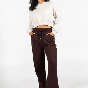 Cest Moi Cotton Fleece Wide Leg