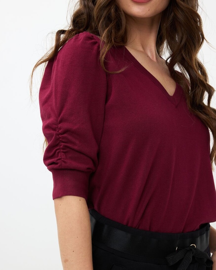 Esqualo Lily Puff Sleeve Knit