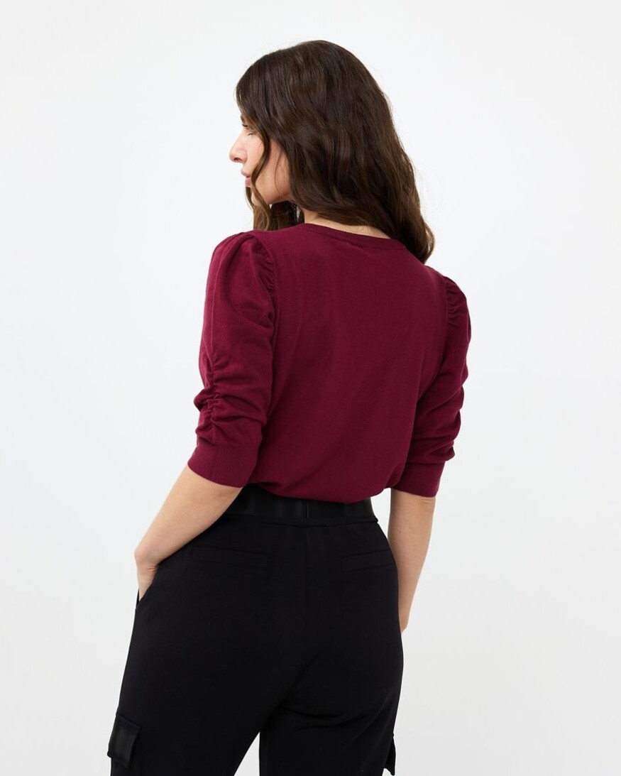 Esqualo Lily Puff Sleeve Knit