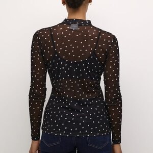 Kaffe Johanne LS Mesh Tee